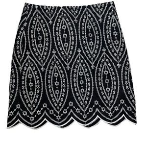 🖤 NWOT! Loft Embroidered Miniskirt